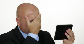 Desperate Businessman Upset Read Bad 스톡 동영상 비디오(100% 로열티 프리) 27020647 | Shutterstock