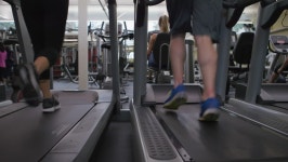 People Running On Treadmills at 스톡 동영상 비디오(100% 로열티 프리) 27632485 | Shutterstock