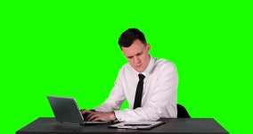 Young Caucasian Businessman Working with 스톡 동영상 비디오(100% 로열티 프리) 31303030 | Shutterstock