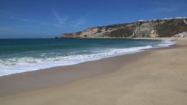 Nazare Coast and Sandy Beach, 스톡 동영상 비디오(100% 로열티 프리) 31506403 | Shutterstock