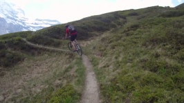 Mountain Biker Riding up and 스톡 동영상 비디오(100% 로열티 프리) 4404596 | Shutterstock