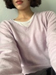 알라도 [봄신상] 브이넥 파스텔 루즈핏 니트