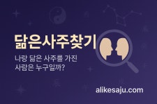 어떤 대선후보님과 닮은 사주 모음 - 역학 갤러리