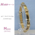 スカットを MARE(マーレ) 114G M (18.7cm) H9271-08M DIY.com - 通販 - PayPayモール スワロフスキー＆ゲルマニウム5個付ブレスレット... 