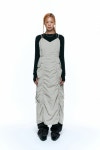 [인사일런스우먼]파라슈트 맥시 드레스 GREY BEIGE [W CONCEPT]