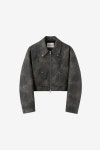 Insilence Women-패널드 비건 레더 점퍼 BROWN│삼성물산 온라인몰 SSF Shop 패널드 비건 레더 점퍼 BROWN