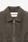 [인사일런스우먼]빈티지 피그먼트 점퍼 BROWN [W CONCEPT]