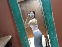 너무맘에듭니다 ~^^ 핏도예쁘고 컬러짱 그리고 원단좋아요 156... 컬러짱 그리고 원단좋아요 156  45킬로 2사이즈했어용REVIEW - 안다르