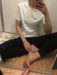 163에 49키로 하비인데 0사이즈를 용감하게 구입했어요ㅎ 처음... 안다르 163에 49키로 하비인데 0사이즈를 용감하게 구입했어요ㅎ 처음... 