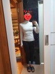 168/57 상의 66입습니다. M사이즈 잘 맞아요. 이벤트로 좋은 가격에 구입할 수 있어 좋 REVIEW - 안다르 168/57... 