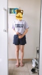 161센치 57킬로예요 4싸이즈가 넉넉하게 잘맞아요 짧을까... 161센치 57킬로예요 4싸이즈가 넉넉하게 잘맞아요 짧을까 걱정했지만 역시나... 