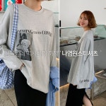 루즈핏을 입히다 [앙투] 벱모우나염원스티셔츠