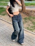 앤티즈 뒷절개 포인트 데님 (1color)