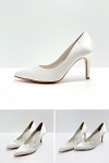 앤즈하코 브이코 새틴 미들힐 빅사이즈 얇은굽 웨딩슈즈 260사이즈까지(3cm,5cm,7cm,9cm)