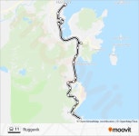 11 Route: Schedules, Stops & Maps - Ruggevik (Updated)