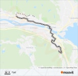 3 Route: Schedules, Stops & Maps - Fjell (Updated)