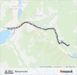 951 Route: Schedules, Stops & Maps - Brynalii-Palmafossen (Updated)