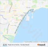 40 Route: Schedules, Stops & Maps - Pacifico (Sacaba Beach)→Paseo Mtmo. Ciudad de Melilla (Paseo Farola) (Updated) 40 Route... 