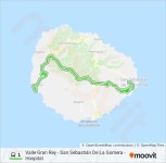 1 Route: Schedules, Stops & Maps - Valle Gran Rey - San Sebastián De La Gomera - Hospital (Updated)