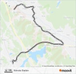 186 Route: Schedules, Stops & Maps - Knivsta Station (Updated)