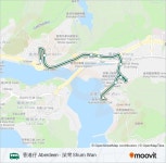 n59a路線：時刻表，站點和地圖-深灣 Shum Wan （更新）