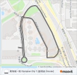 kr17路線：時刻表，站點和地圖-奧海城一期 Olympian City 1 (循環線 Circular) （更新）