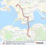 117路線：時刻表，站點和地圖-深水埗(欽州街) Sham Shui Po (Yen Chow Street) （更新）