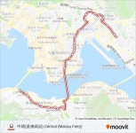 n121 Route: Schedules, Stops & Maps - 中環(港澳碼頭) Central (Macau Ferry) (Updated)