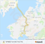 b3路線：時刻表，站點和地圖-屯門碼頭 Tuen Mun Ferry Pier （更新）