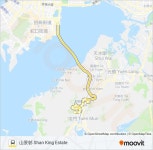 b3a路線：時刻表，站點和地圖-山景邨 Shan King Estate （更新）