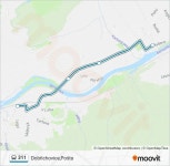 311 Route: Schedules, Stops & Maps - Dobřichovice,Pošta (Updated)
