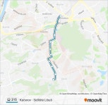 215 Route: Schedules, Stops & Maps - Kačerov (Updated)