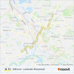31 Route: Schedules, Stops & Maps - Bilthoven Via Science Park (Updated)