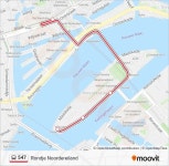 547 Route: Schedules, Stops & Maps - Noordereiland (Updated)