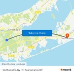Northampton, Ny, New York - New Jersey to Southampton, NY, Southampton, Ny with public transportation