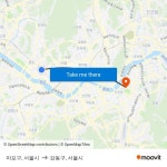 마포구, 서울시 to 강동구, 서울시 with public transportation