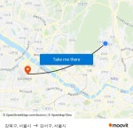 강북구, 서울시 to 강서구, 서울시 with public transportation