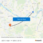 광진구, 서울시 to 광명시, 경기도 with public transportation