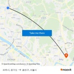 파주시, 경기도 to 광진구, 서울시 with public transportation