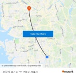 오산시, 경기도 to 구로구, 서울시 with public transportation