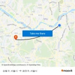 Gangdong-gu, Seoul to Geumcheon-gu, Seoul with public transportation