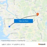남동구, 인천시 to 남양주시, 경기도 with public transportation