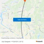 Gangnam to Dongducheon, Gyeonggi Province with public transportation
