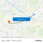 용산구, 서울시 to 부천시, 경기도 with public transportation