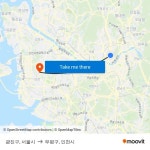 광진구, 서울시 to 부평구, 인천시 with public transportation