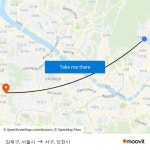강북구, 서울시 to 서구, 인천시 with public transportation