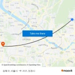 강북구, 서울시 to 서구, 인천시 with public transportation
