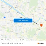 계양구, 인천시 to 서초구, 서울시 with public transportation
