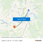 Namyangju, Gyeonggi Province to Seocho-gu, Seoul with public transportation