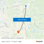 포천시, 경기도 to 서초구, 서울시 with public transportation